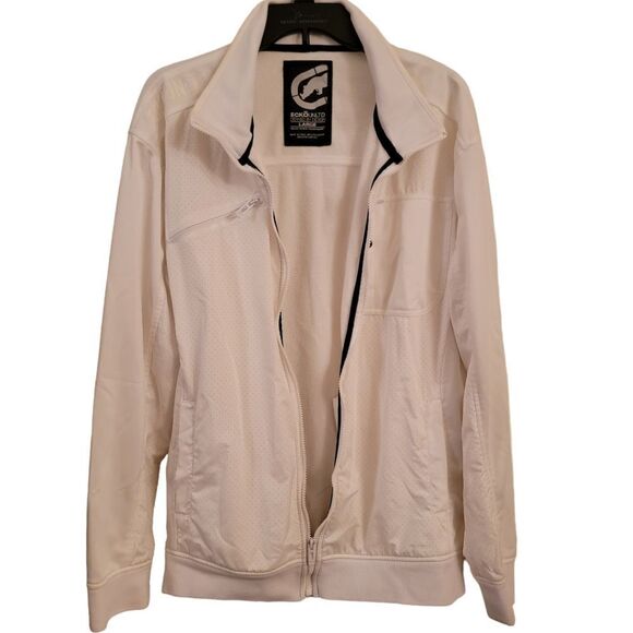 Echo Unlimited White Track Jacket Size Large - Picture 1 of 6